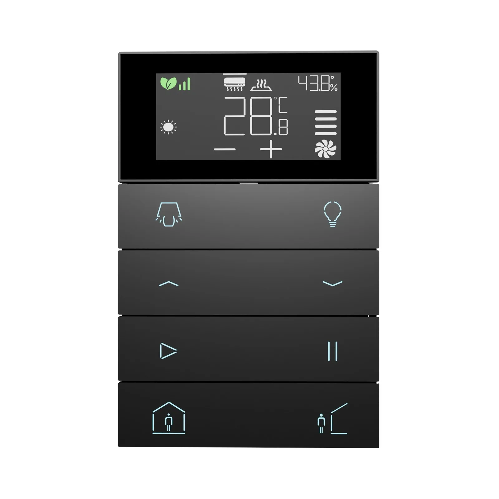 Core Eclipse Termostatik Push-Button – Obsidyen Siyah
