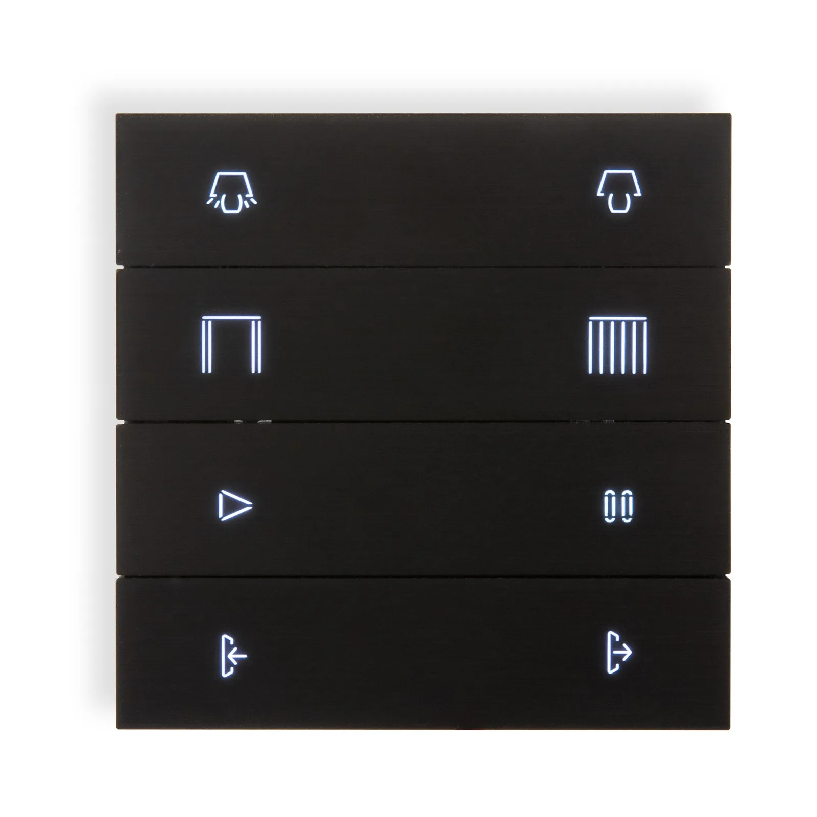 Core Eclipse Push-Button Anahtar – Alüminyum Siyah