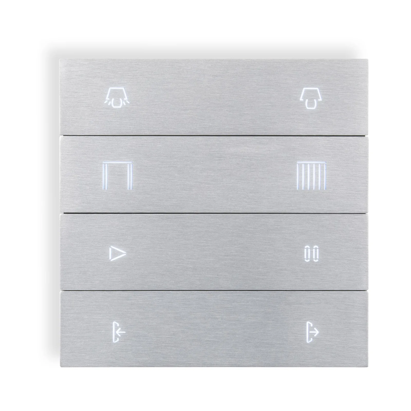 Core Eclipse Push-Button Anahtar – Alüminyum Gri