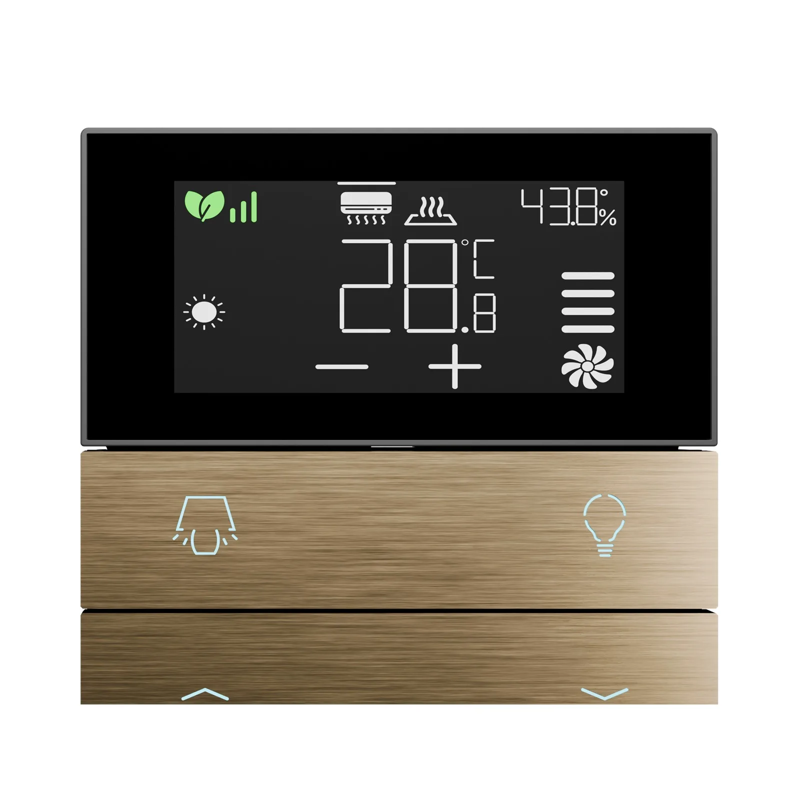 Core Eclipse Termostatik Push-Button – Pirinç